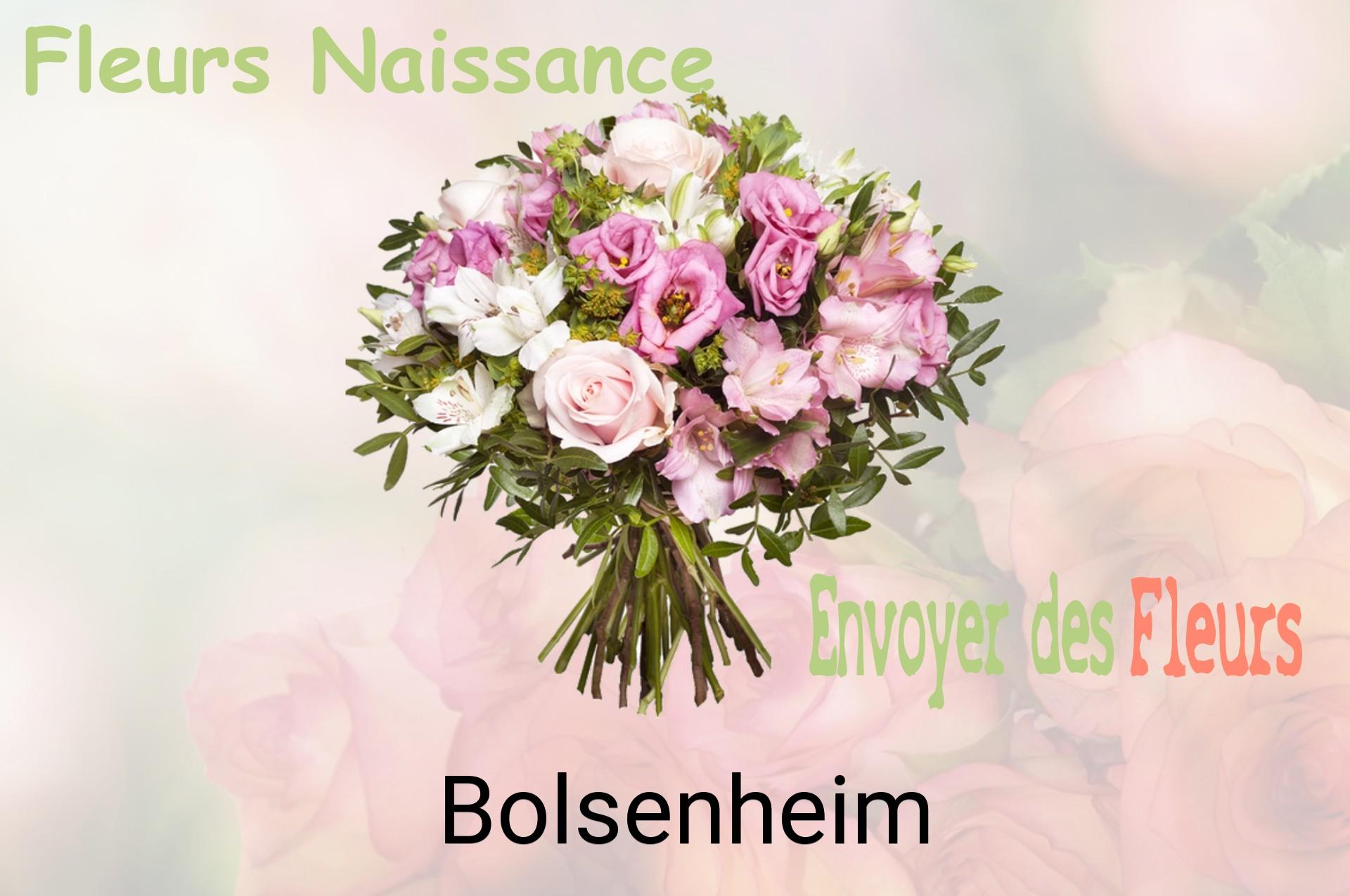 Bouquet de fleurs de naissance livré à Bolsenheim