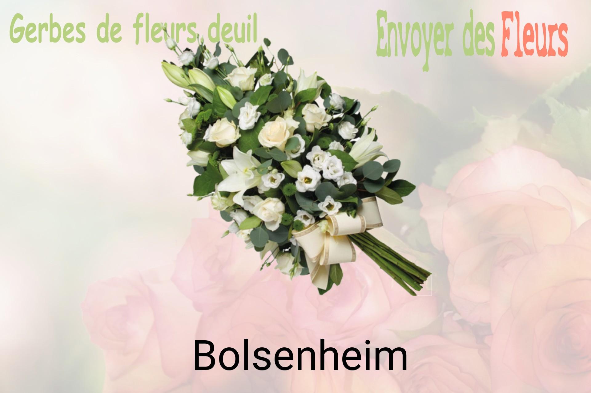 Gerbe de fleurs de deuil livrée à Bolsenheim